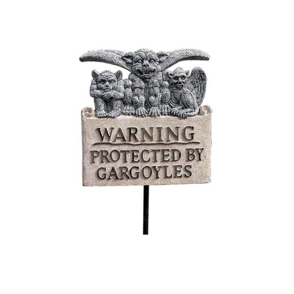 Design Toscano NG299100 7 Inch Gargoyles Warning Plaque