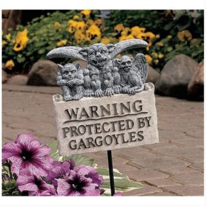 Design Toscano NG299100 7 Inch Gargoyles Warning Plaque