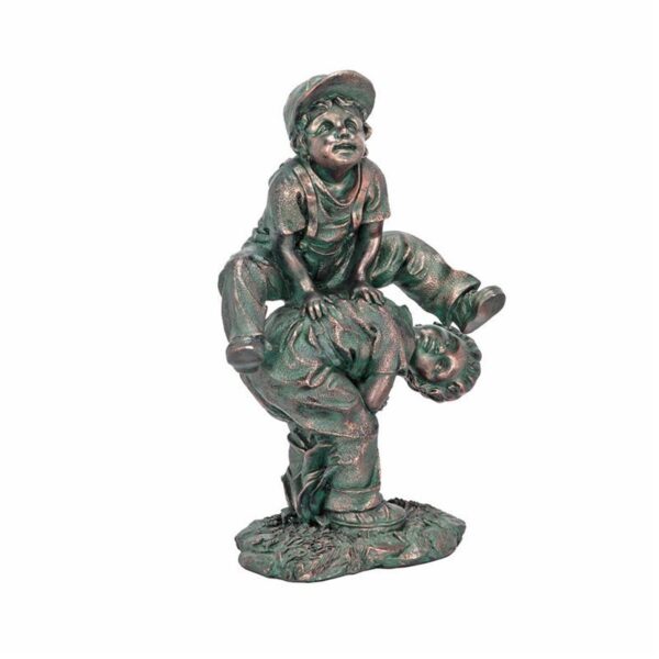 Design Toscano NG30439 10 Inch Leap Frogging Playing Boys Statue