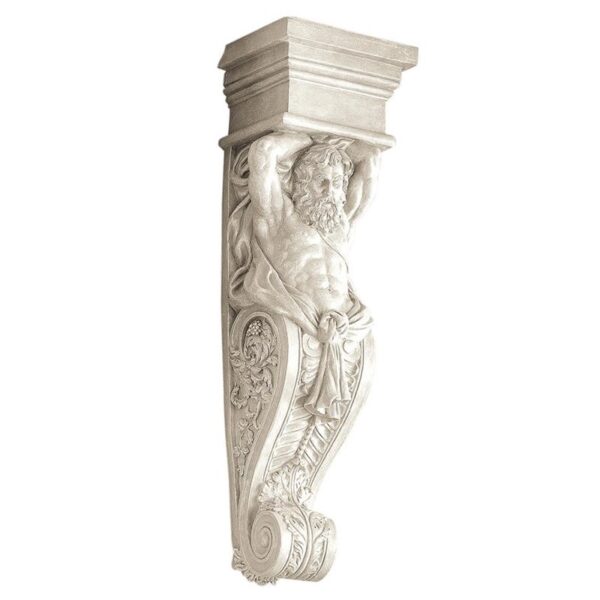 Design Toscano NG30594 8 1/2 Inch Telamon Male Wall Bracket