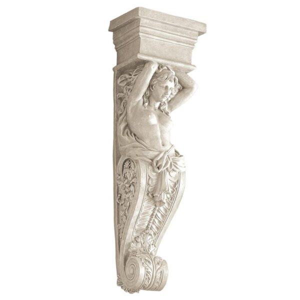 Design Toscano NG30595 8 1/2 Inch Caryatid Female Wall Bracket