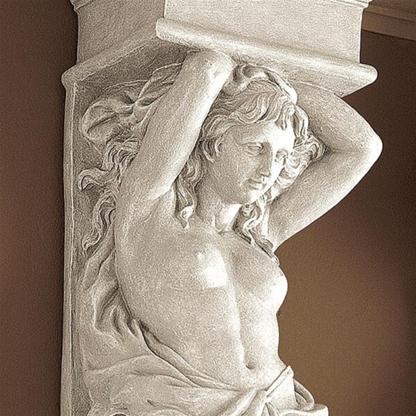 Design Toscano NG30595 8 1/2 Inch Caryatid Female Wall Bracket