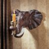 Design Toscano NG30614 12 1/2 Inch Elephant Head Sconce