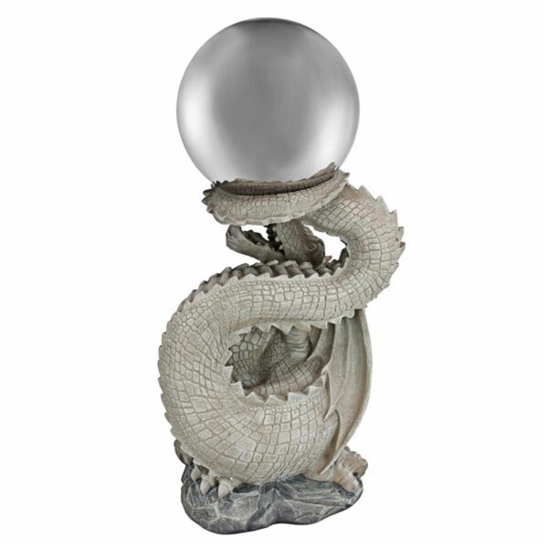 Design Toscano NG30854 13 Inch Sagremors Dragon with Gazing Globe