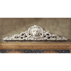 Design Toscano NG315550 38 Inch Remoulage Lion Pediment