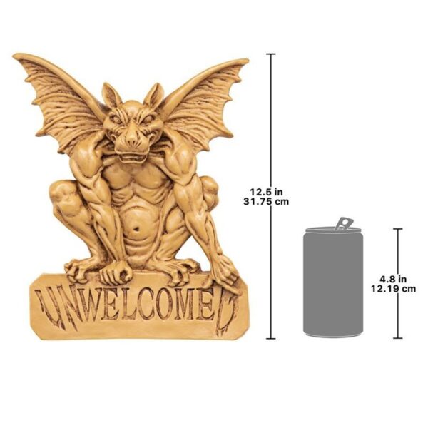 Design Toscano NG31564 10 Inch Gargoyle Unwelcomed Plaque