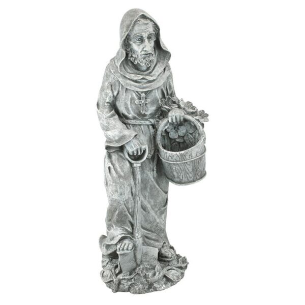 Design Toscano NG31751 9 1/2 Inch St Fiacre Gardeners Patron Statue, Large