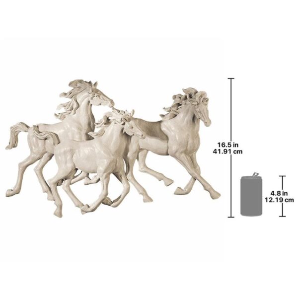 Design Toscano NG32245 25 1/2 Inch Los Tres Caballos Del Castillo Alomar