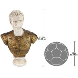 Design Toscano NG32419 20 Inch Julius Caesar Bust