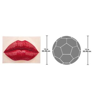 Design Toscano NG32917 29 1/2 Inch Pop Art Lips Frieze