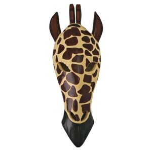 Design Toscano NG33503 5 1/2 Inch Giraffe Mask Plaque