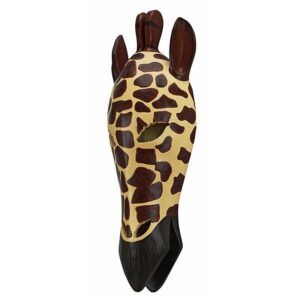 Design Toscano NG33503 5 1/2 Inch Giraffe Mask Plaque