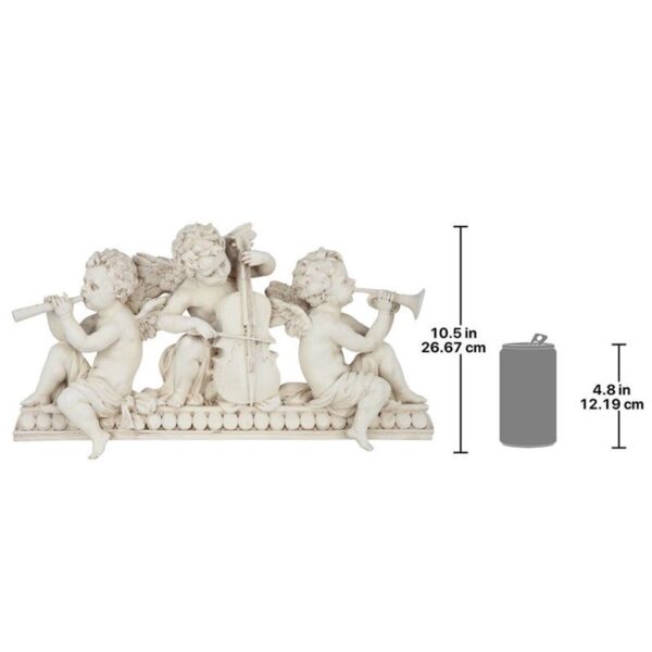 Design Toscano NG33572 19 1/2 Inch Angelic Notes Pediment