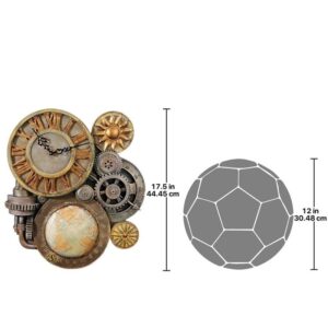 Design Toscano NG33981 15 Inch Medium Gears of Time Clock