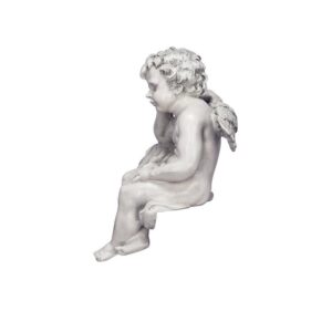 Design Toscano NG33982 8 1/2 Inch Mourning Mortality Cherub Sitter Statue