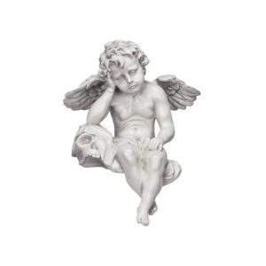 Design Toscano NG33982 8 1/2 Inch Mourning Mortality Cherub Sitter Statue