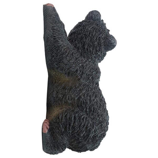 Design Toscano NG33988 7 Inch Yonva the Climbing Bear Statue - Black