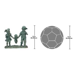 Design Toscano NG34161 12 Inch Swing Time Children Garden Statue