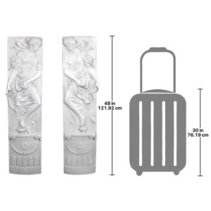 Design Toscano NG9336555 11 1/2 Inch Dionysia Festival Friezes, Set of 2