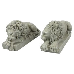 Design Toscano NG99035 12 Inch Vatican Lions, Set of 2