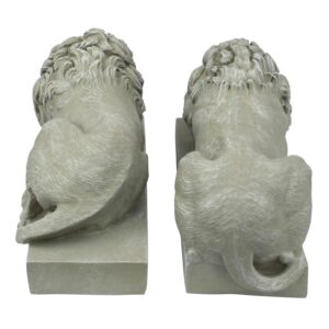 Design Toscano NG99035 12 Inch Vatican Lions, Set of 2