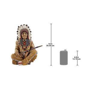 Design Toscano NY272 12 Inch Noble Feathers Native American Statue