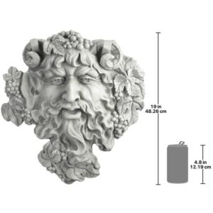 Design Toscano OS6120L 18 1/2 Inch Large Bacchus Plaque