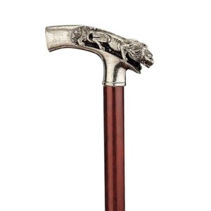 Design Toscano PA77695 Padrone 1 Inch Lion on the Prowl Walking Stick