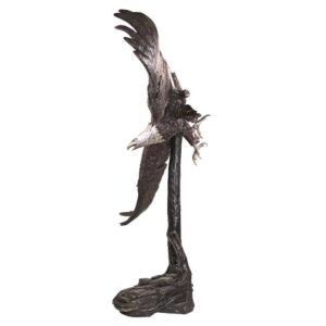 Design Toscano PB1117 73 1/2 Inch Final Approach Eagle Statue - Bronze