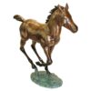 Design Toscano PB1165 44 1/2 Inch Galloping Foal Statue - Bronze