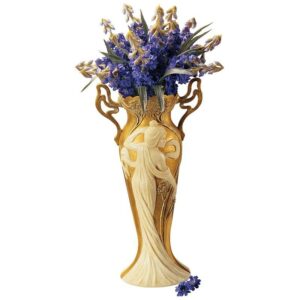 Design Toscano PD0023 Art Nouveau 6 1/2 Inch Salon Michele Vase