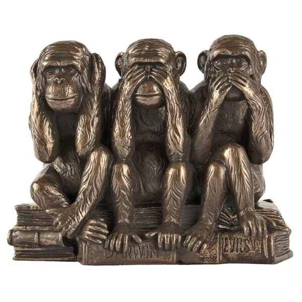 Design Toscano PD0093 7 Inch See Speak Hear No Evil Monkeys Figurine