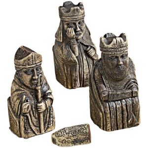 Design Toscano PD0685 17 1/2 Inch Isle of Lewis Chess Set with Board