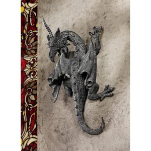 Design Toscano PD1376 7 Inch Horned Dragon of Devonshire Plaque