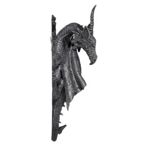 Design Toscano PD1376 7 Inch Horned Dragon of Devonshire Plaque