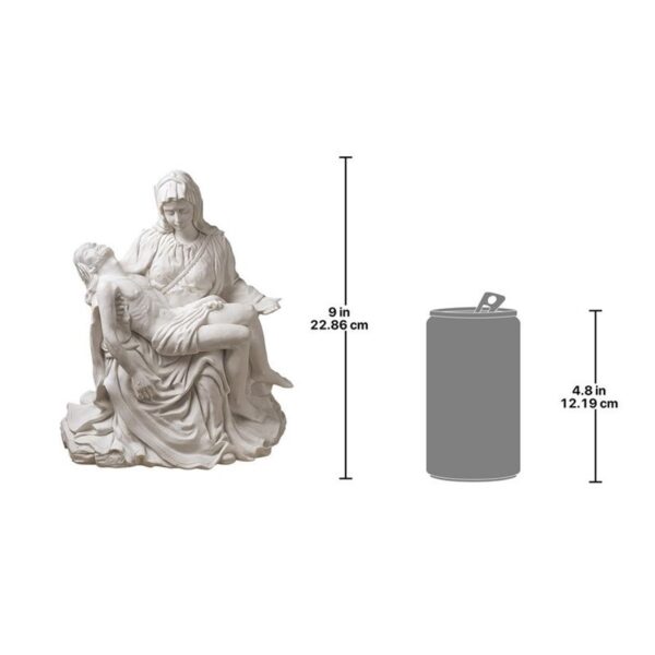 Design Toscano PD1903 8 Inch Large Marble Resin Pieta