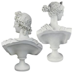 Design Toscano PD9725 8 1/2 Inch Set of Diana of Versailles and Apollo Belvedere