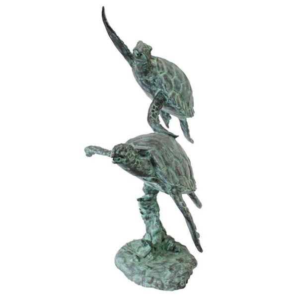 Design Toscano PK2219 17 Inch Sea Turtles Garden Statue - Bronze