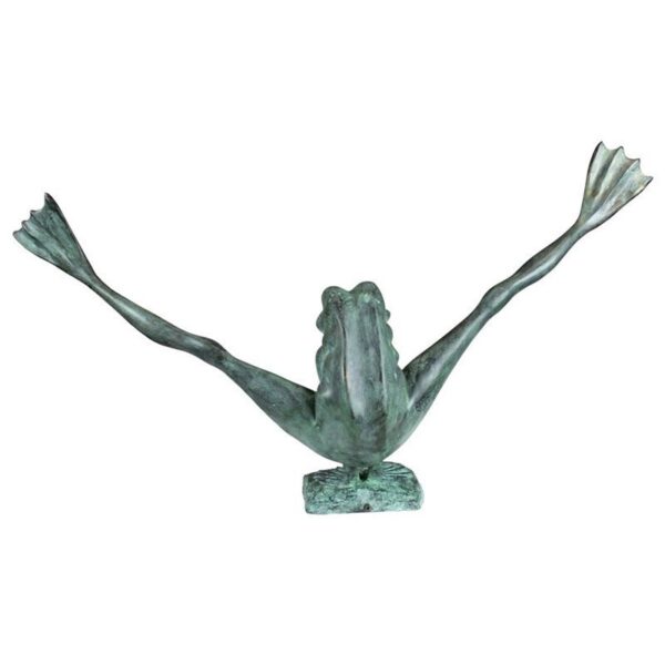 Design Toscano PK2339 38 Inch Large Crazy Legs Frog Piped