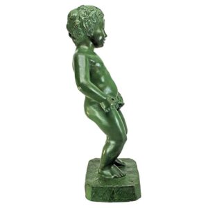 Design Toscano PK899 7 1/2 Inch Peeing Boy of Brussels Statue - Bronze