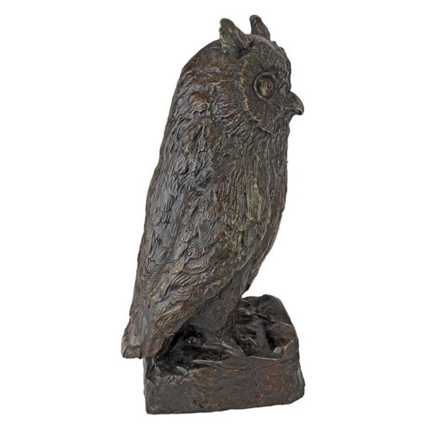 Design Toscano PK944 7 Inch Owl Statue - Bronze