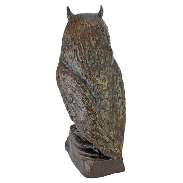 Design Toscano PK944 7 Inch Owl Statue - Bronze