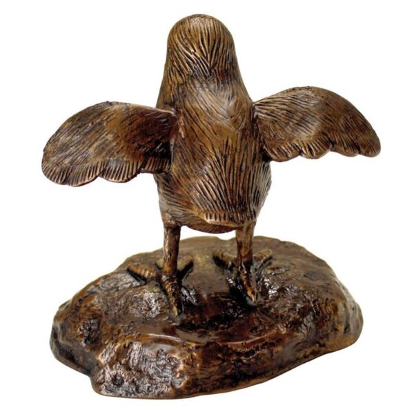 Design Toscano PN4969 5 1/2 Inch Single Baby Quail Chick Statue - Bronze