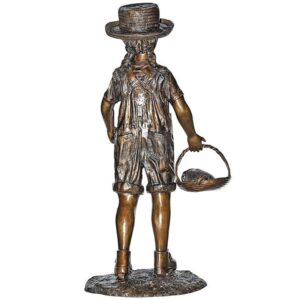 Design Toscano PN6060 18 Inch Hatti with Her Puppy - Bronze