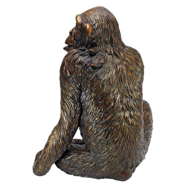 Design Toscano PN6773 19 Inch Chatty Chimpanzee Statue - Bronze