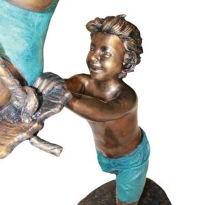 Design Toscano PN7538 36 1/2 Inch Swinging Children Statue - Bronze