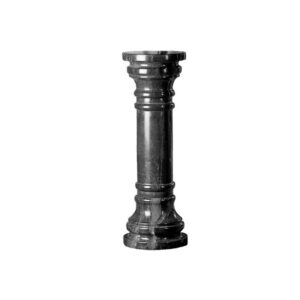 Design Toscano PO8031B 10 Inch Marble Column - Charcoal