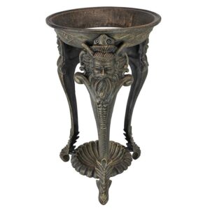 Design Toscano QH7231 13 1/2 Inch Greek Satyr Cast Iron Umbrella Stand