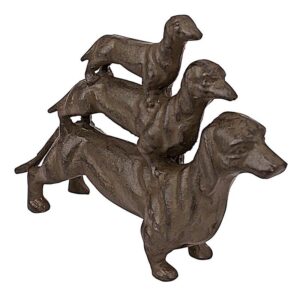 Design Toscano QH7468 2 Inch Stacked Dachshunds Statue