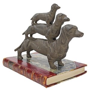 Design Toscano QH7468 2 Inch Stacked Dachshunds Statue